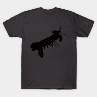 Peacock mantis shrimp (Odontodactylus scyllarus) silhouette T-Shirt